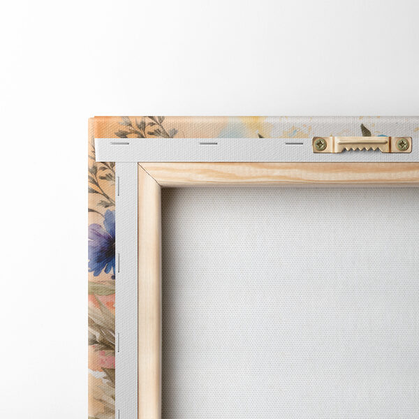 Une peinture de fleurs sur une surface blanche Une peinture de fleurs sur une surface blanche