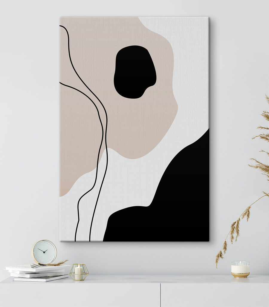 Un motif noir et blanc