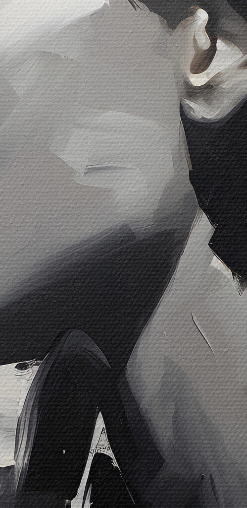 A painting of a woman