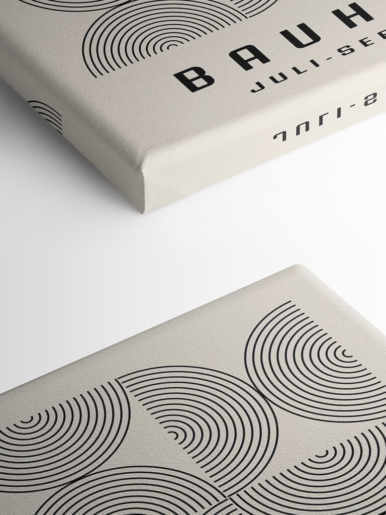 A pattern of circles and lines