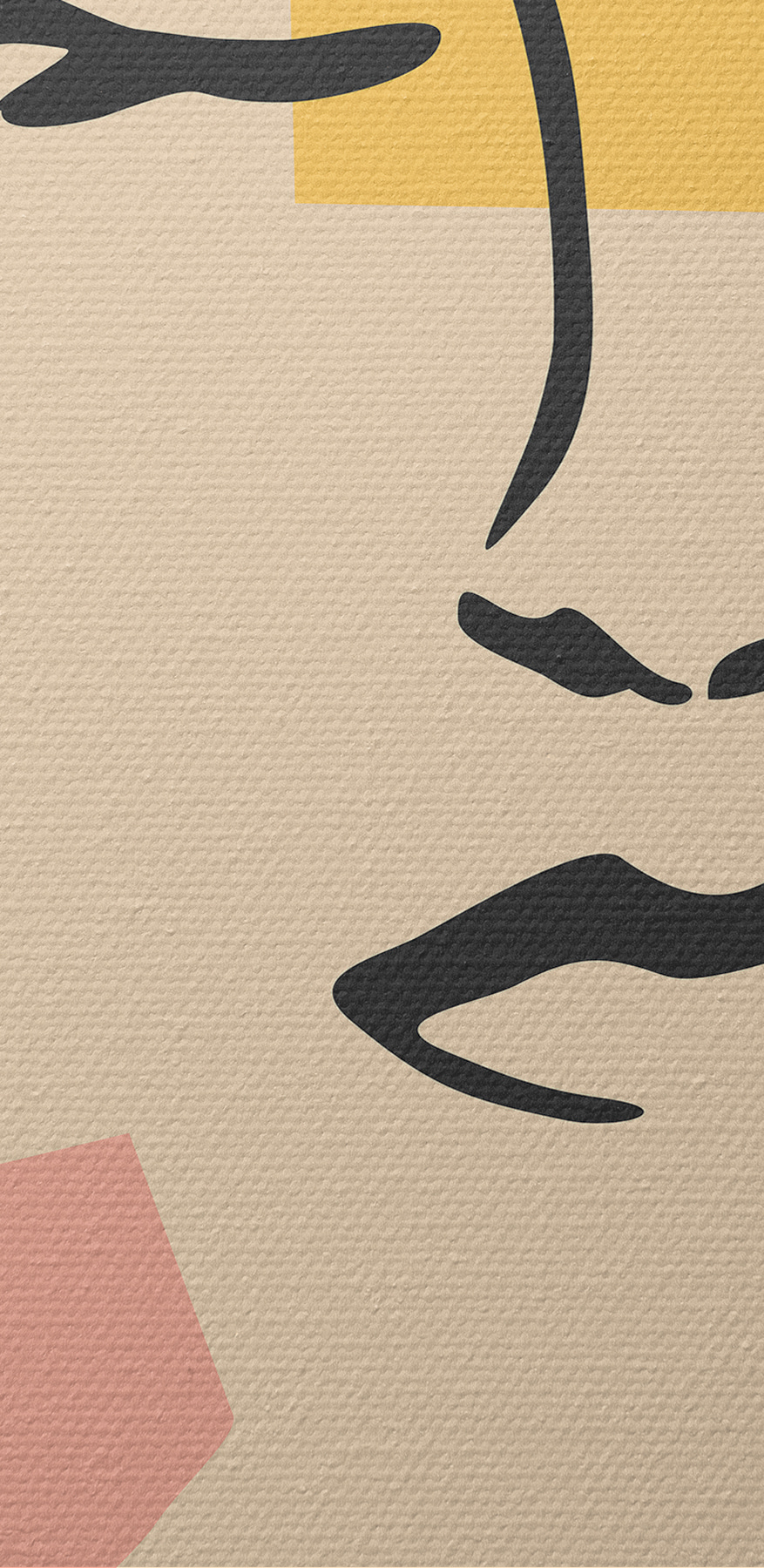 Dessin d'un visage de femme
