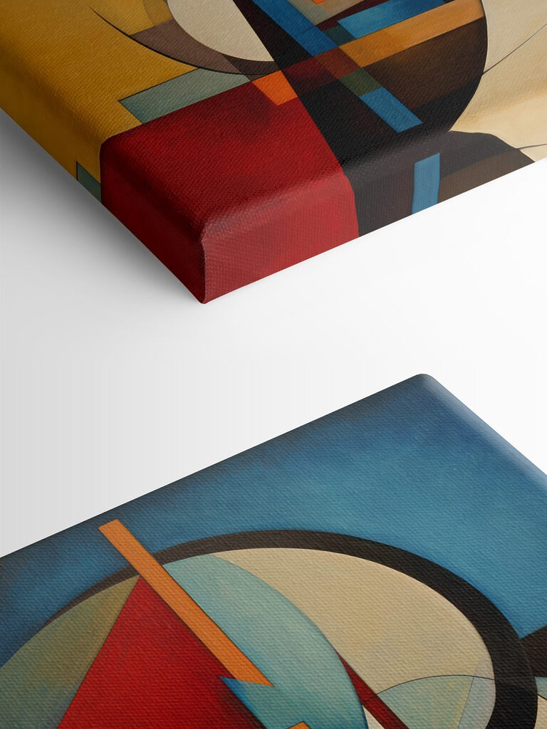 A painting of a city