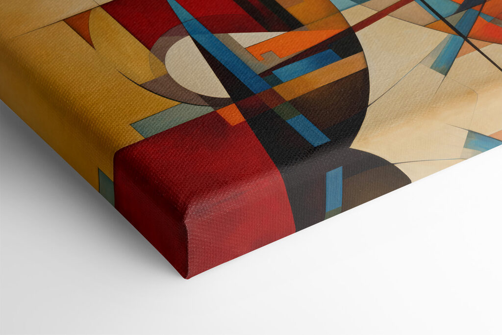 A painting of a city