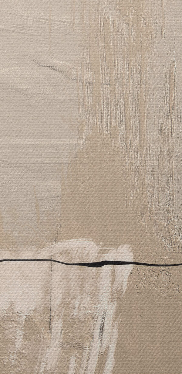 A white and brown paint on a wall A white and brown paint on a wall