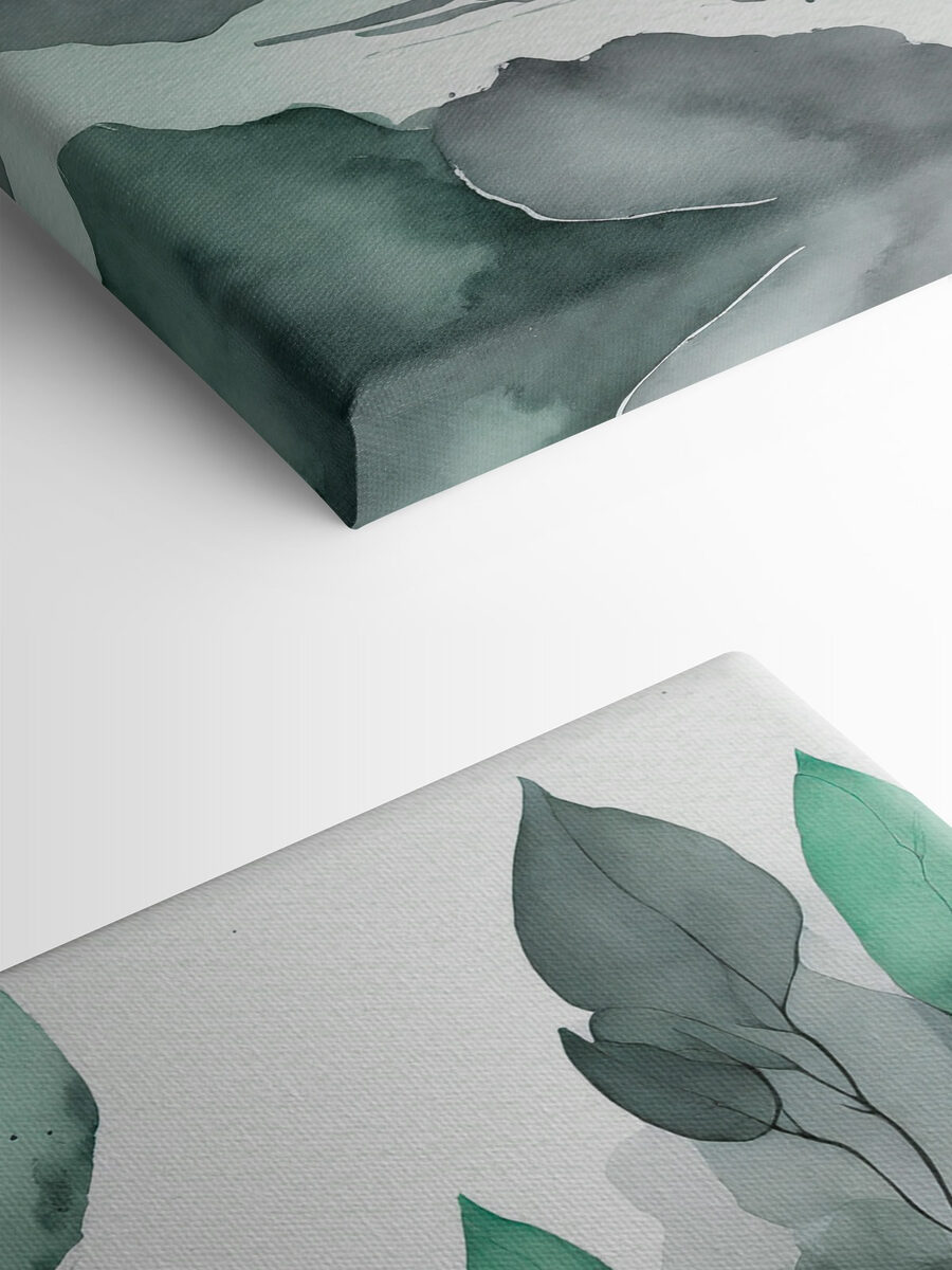 Une aquarelle d'une plante