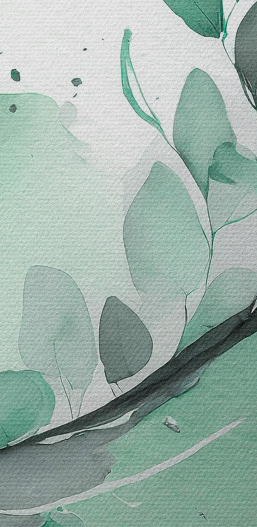 Une aquarelle d'une plante