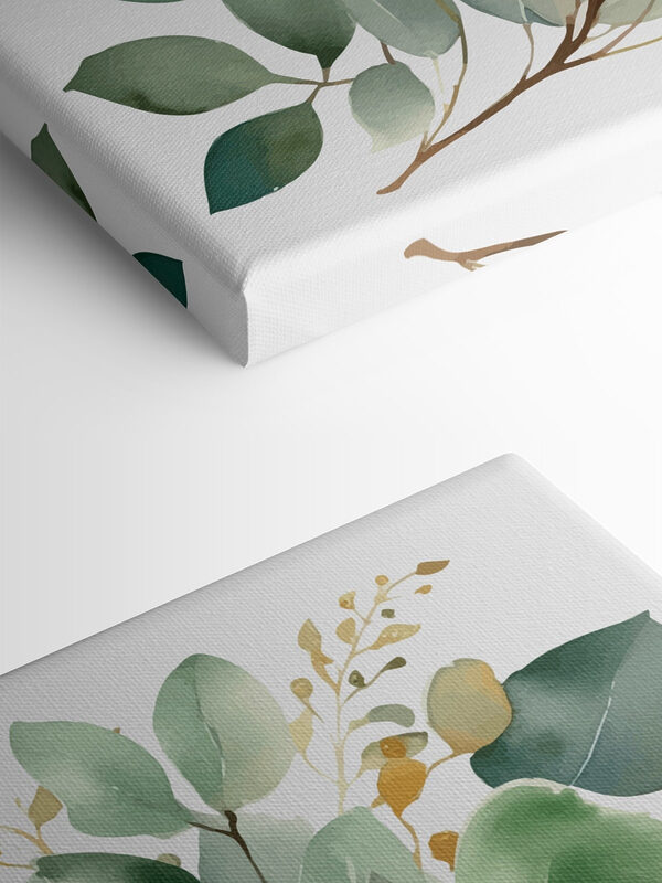 Une aquarelle de feuilles Une aquarelle de feuilles