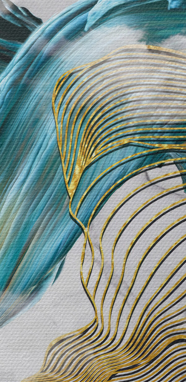 Vagues éthérées et oiseaux en vol Vagues éthérées et oiseaux en vol