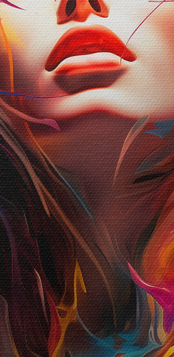 Une femme aux cheveux colorés Une femme aux cheveux colorés