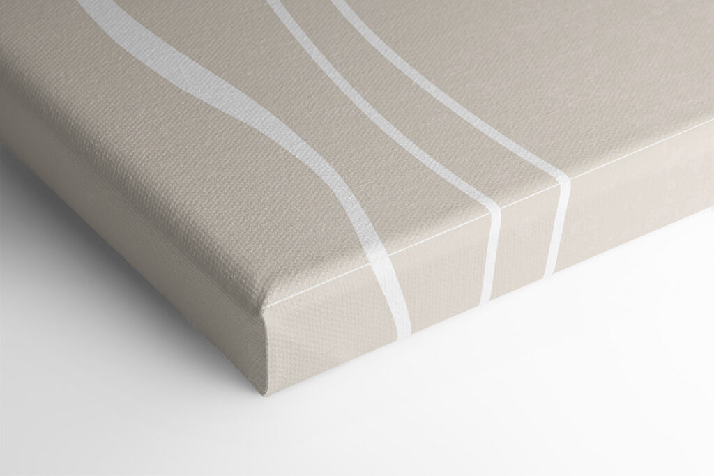 A white lines on a beige background