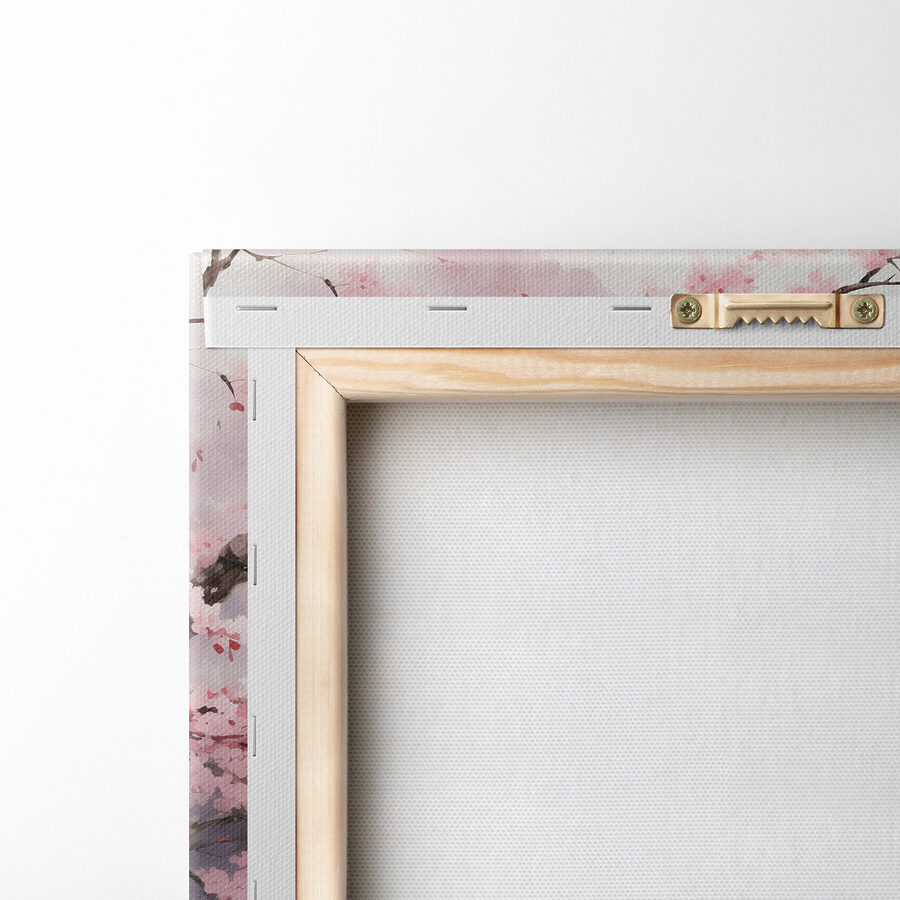 Une peinture d'oiseaux sur un mur
