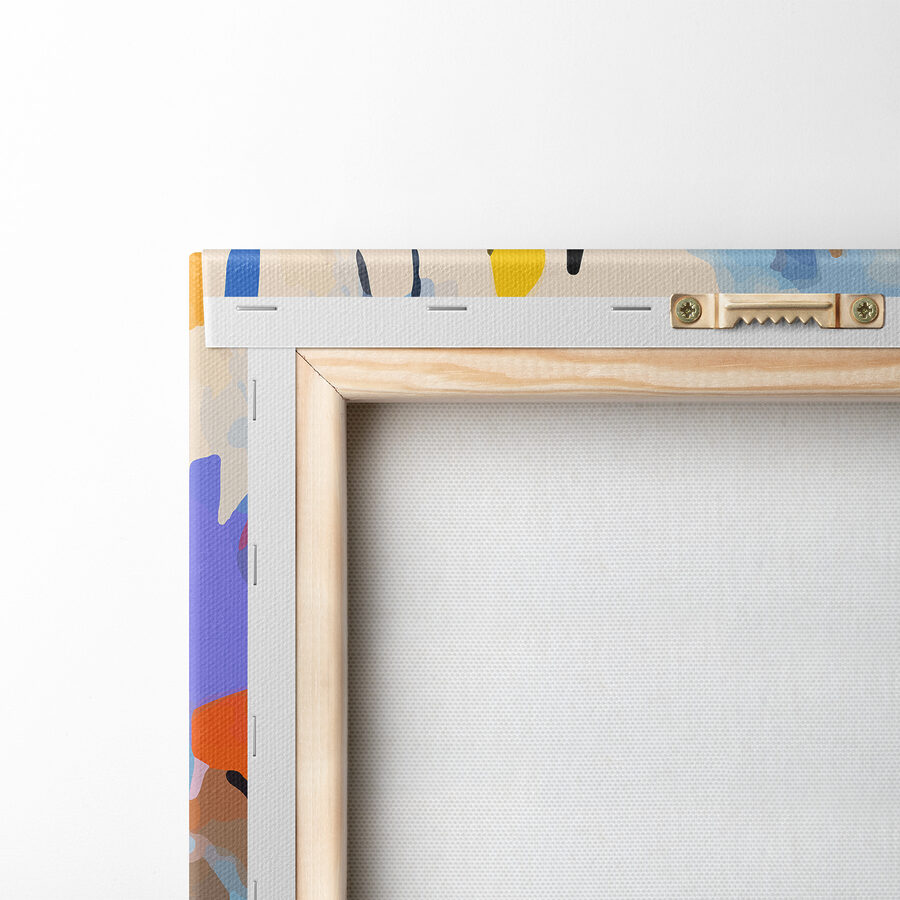 Tableaux Une peinture colorée de points noirs et de taches – Image 6