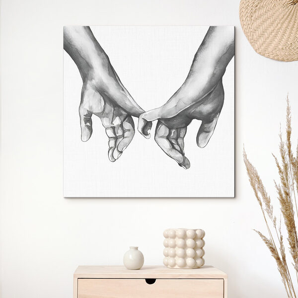 Un dessin de deux mains se tenant l'une l'autre Un dessin de deux mains se tenant l'une l'autre