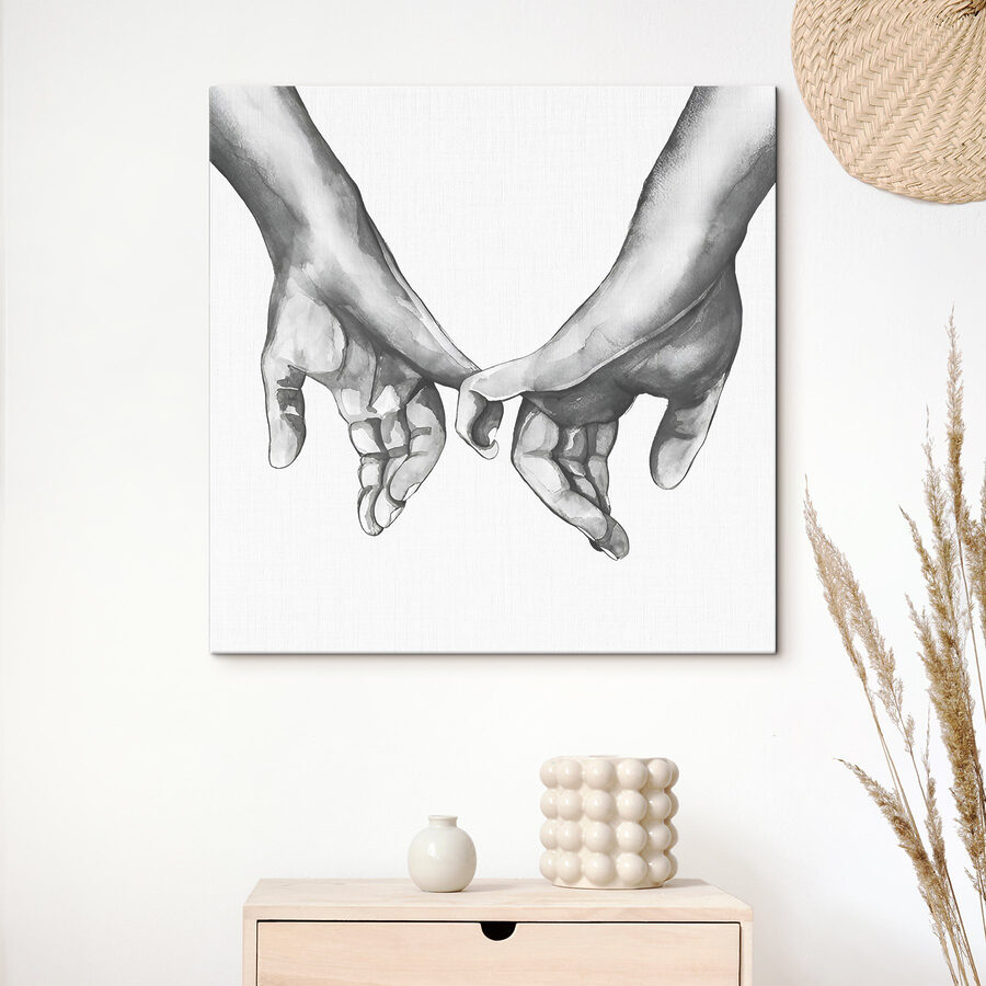 Un dessin de deux mains se tenant l'une l'autre Un dessin de deux mains se tenant l'une l'autre