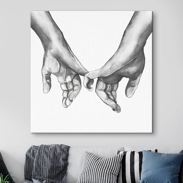 Un dessin de deux mains se tenant l'une l'autre Un dessin de deux mains se tenant l'une l'autre