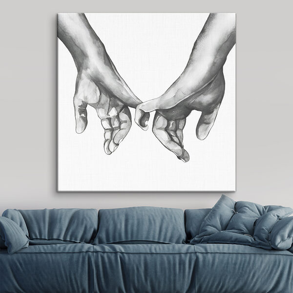 Un dessin de deux mains se tenant l'une l'autre Un dessin de deux mains se tenant l'une l'autre