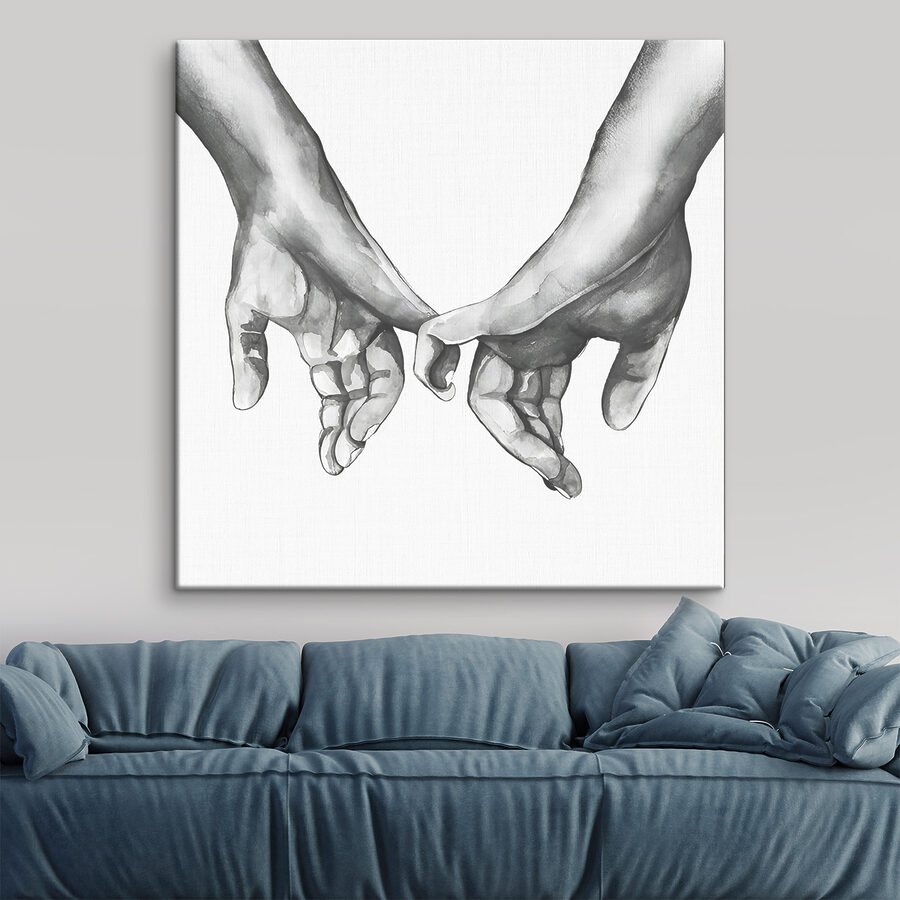 Un dessin de deux mains se tenant l'une l'autre Un dessin de deux mains se tenant l'une l'autre