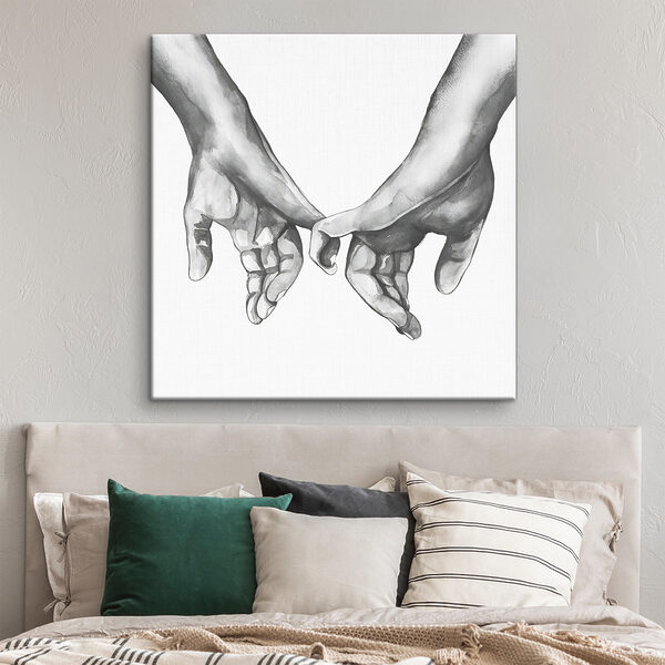 Un dessin de deux mains se tenant l'une l'autre Un dessin de deux mains se tenant l'une l'autre