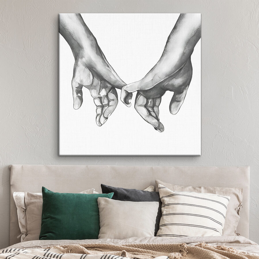 Un dessin de deux mains se tenant l'une l'autre Un dessin de deux mains se tenant l'une l'autre