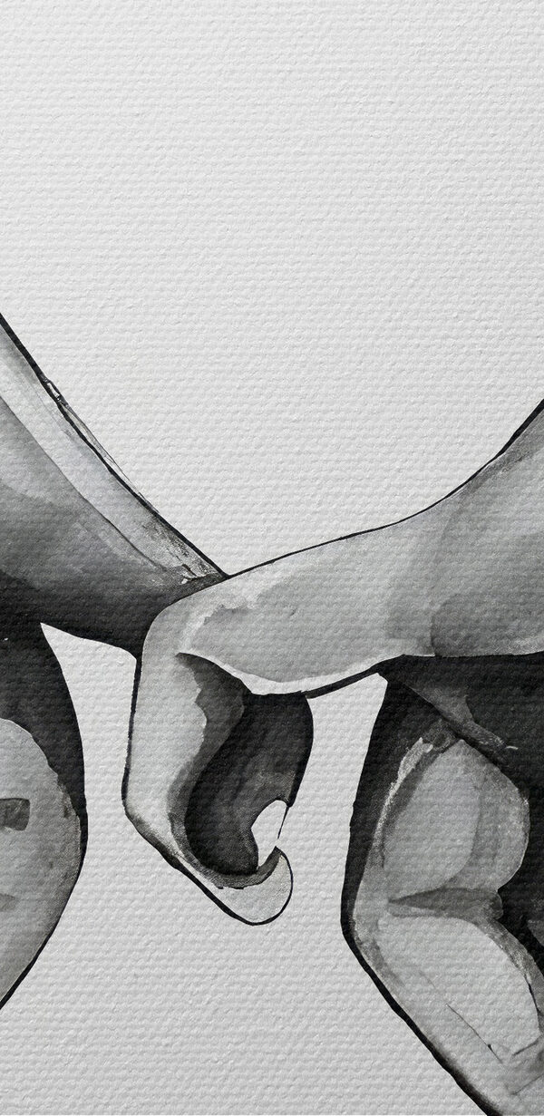 Un dessin de deux mains se tenant l'une l'autre Un dessin de deux mains se tenant l'une l'autre