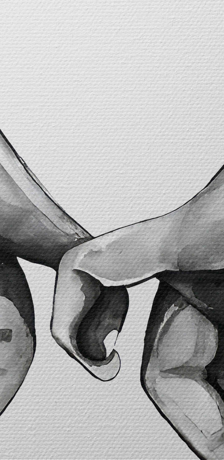 Un dessin de deux mains se tenant l'une l'autre Un dessin de deux mains se tenant l'une l'autre