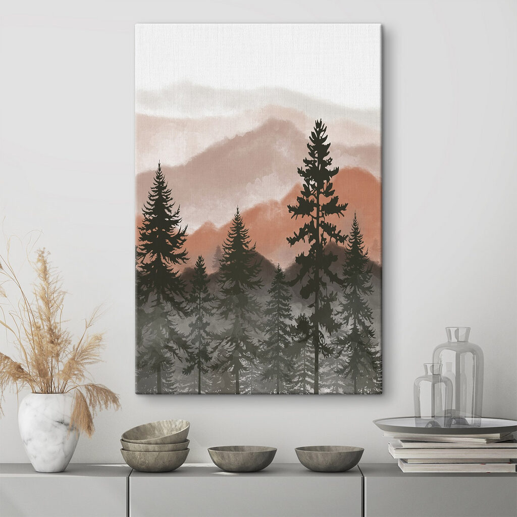 A group of trees in a forest