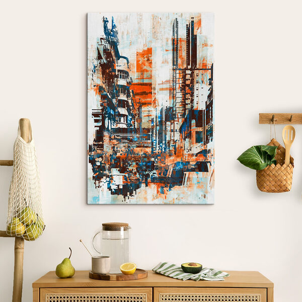 Peinture d'une ville Peinture d'une ville