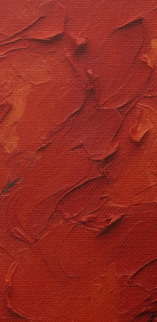 Peinture d'un carré rouge avec de la peinture noire et blanche Peinture d'un carré rouge avec de la peinture noire et blanche