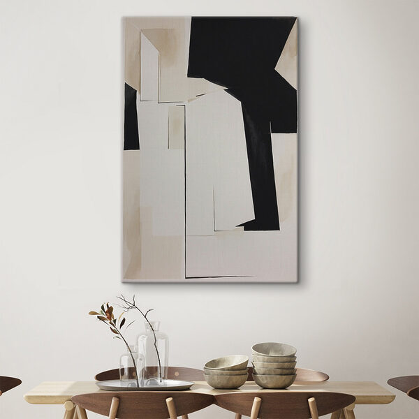 Une œuvre d'art en noir et blanc Une œuvre d'art en noir et blanc