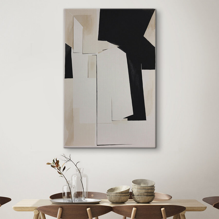 Une œuvre d'art en noir et blanc