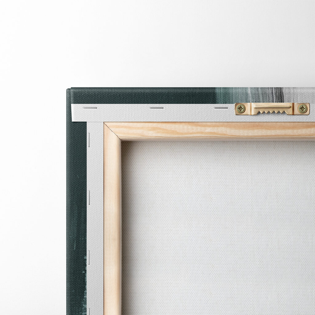 A close up of a painting