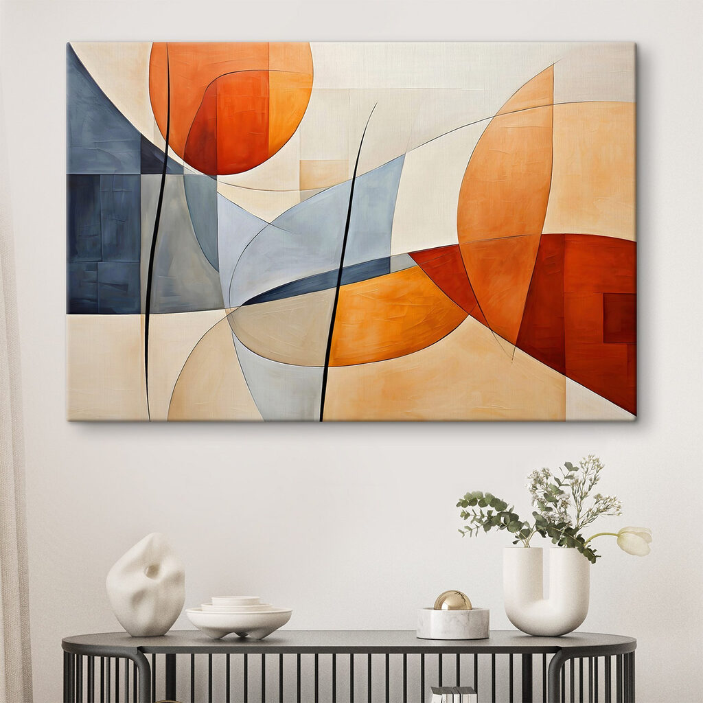 A painting of circles and lines A painting of circles and lines