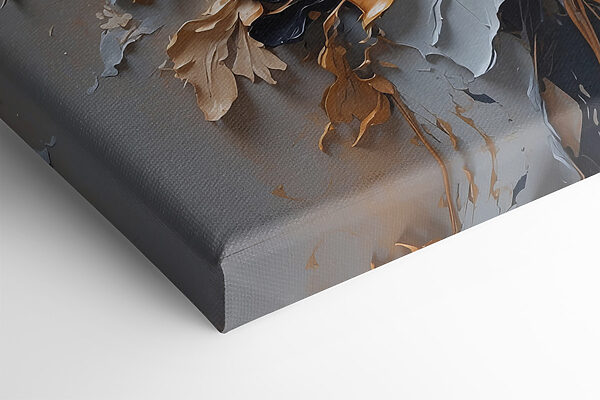 Une peinture de fleurs sur un mur Une peinture de fleurs sur un mur