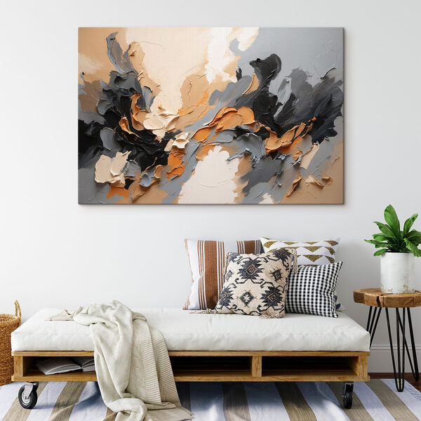 Gros plan sur une peinture Gros plan sur une peinture