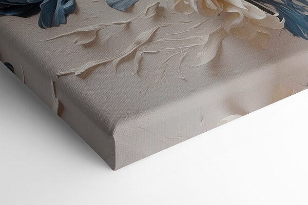 Une peinture de fleurs sur une surface blanche Une peinture de fleurs sur une surface blanche