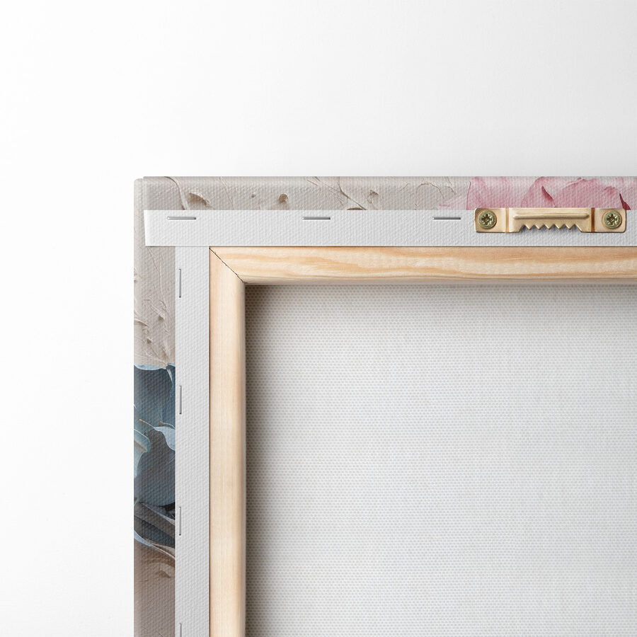 Une peinture de fleurs sur une surface blanche Une peinture de fleurs sur une surface blanche