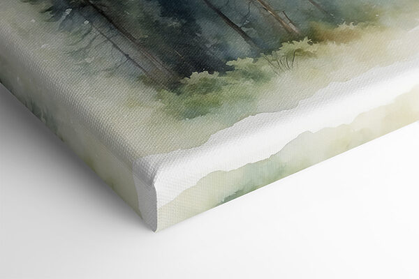 Une aquarelle d'une forêt Une aquarelle d'une forêt