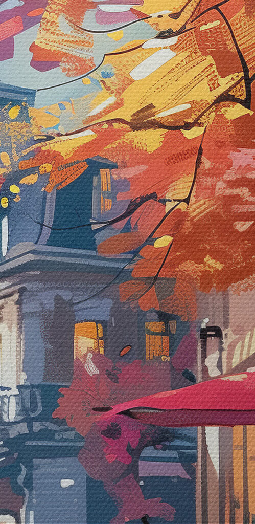 Une rue avec des tables, des chaises et des parasols s37459pzvl 499x1024 - Une rue avec des tables, des chaises et des parasols