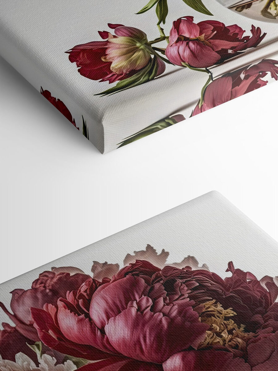 Un vase de fleurs roses et blanches