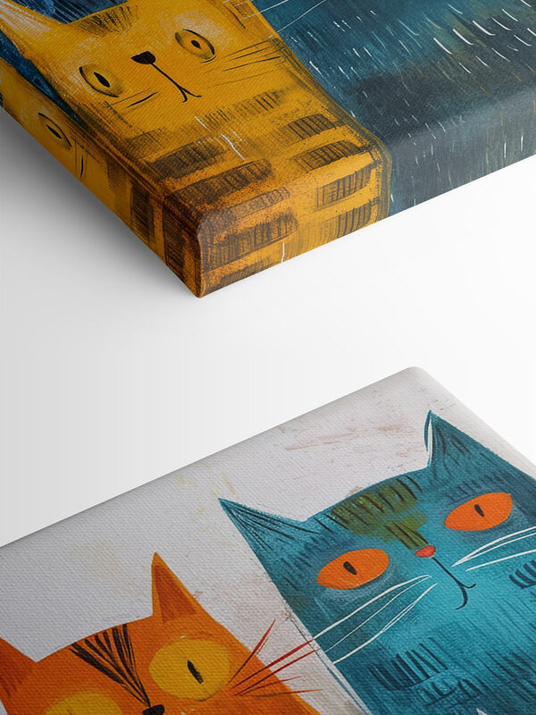 Un groupe de chats de couleurs différentes Un groupe de chats de couleurs différentes