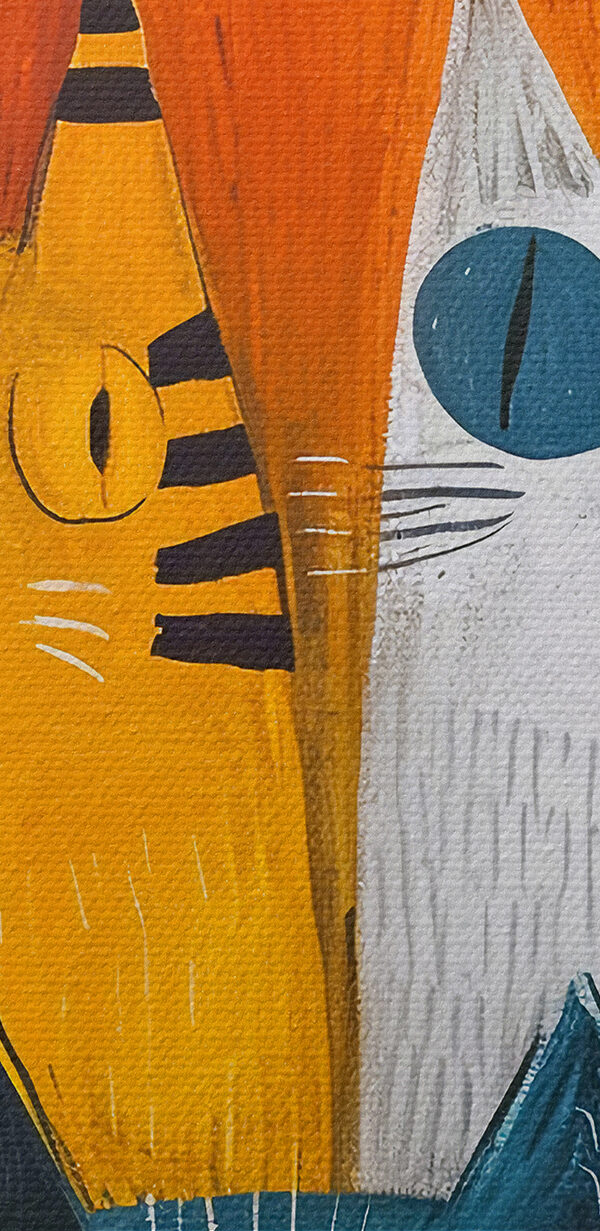 Un groupe de chats de couleurs différentes Un groupe de chats de couleurs différentes