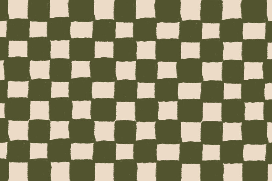 Motif à carreaux verts et blancs