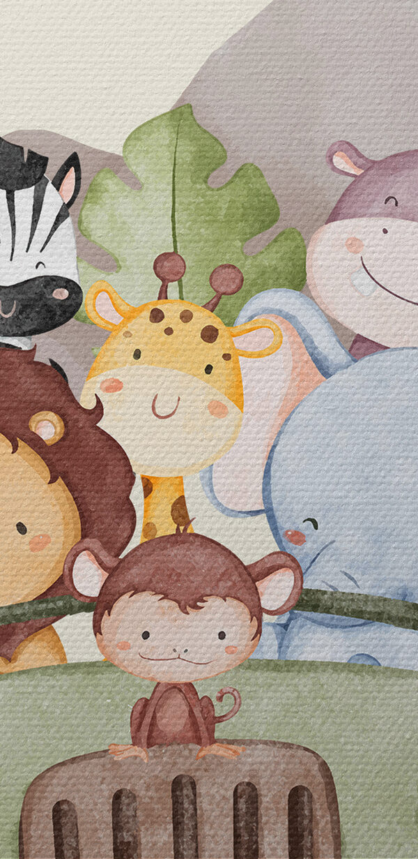 Un dessin animé d'animaux dans une voiture Un dessin animé d'animaux dans une voiture