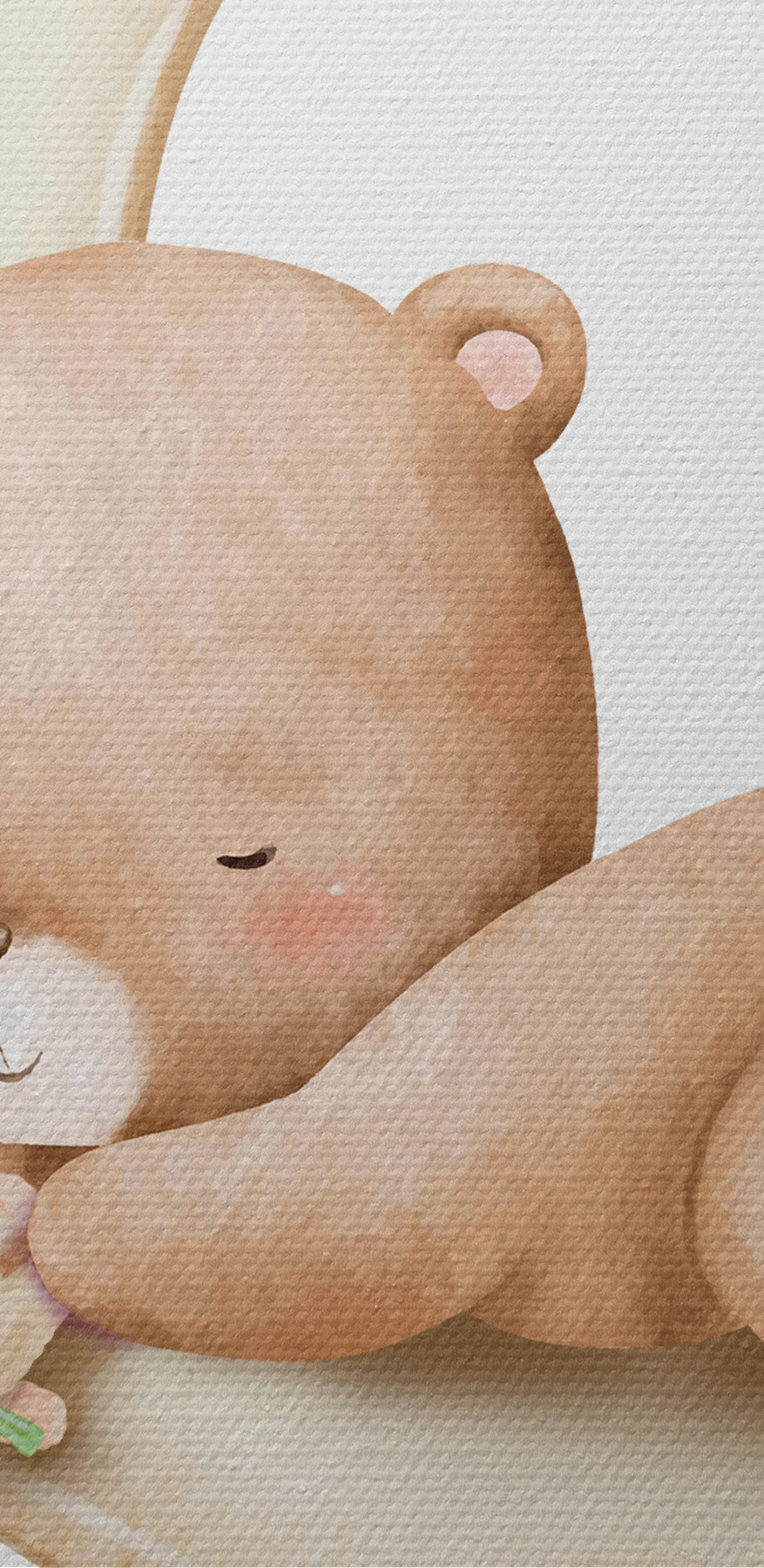 Un ours en peluche sur la lune