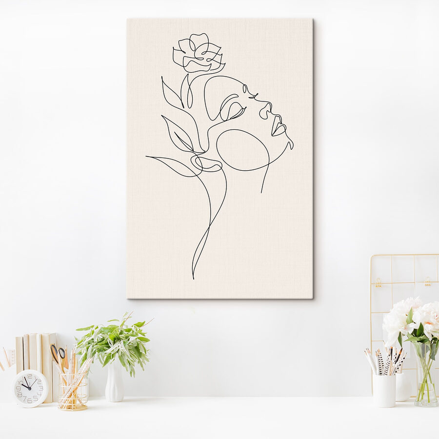 Tableaux Dessin d'un visage de femme – Image 4