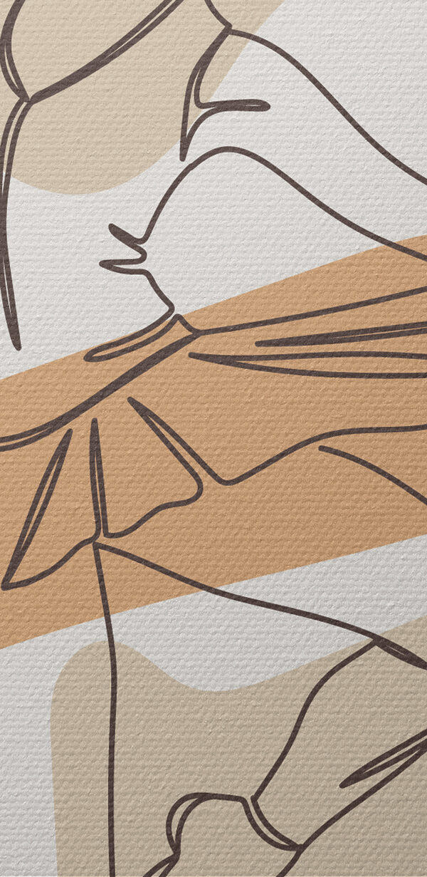 Dessin d'une femme qui danse Dessin d'une femme qui danse