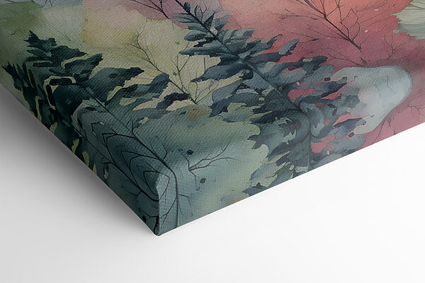 Une aquarelle d'arbres Une aquarelle d'arbres