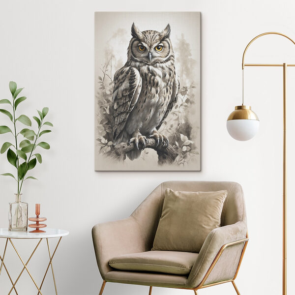 Peinture d'un hibou Peinture d'un hibou