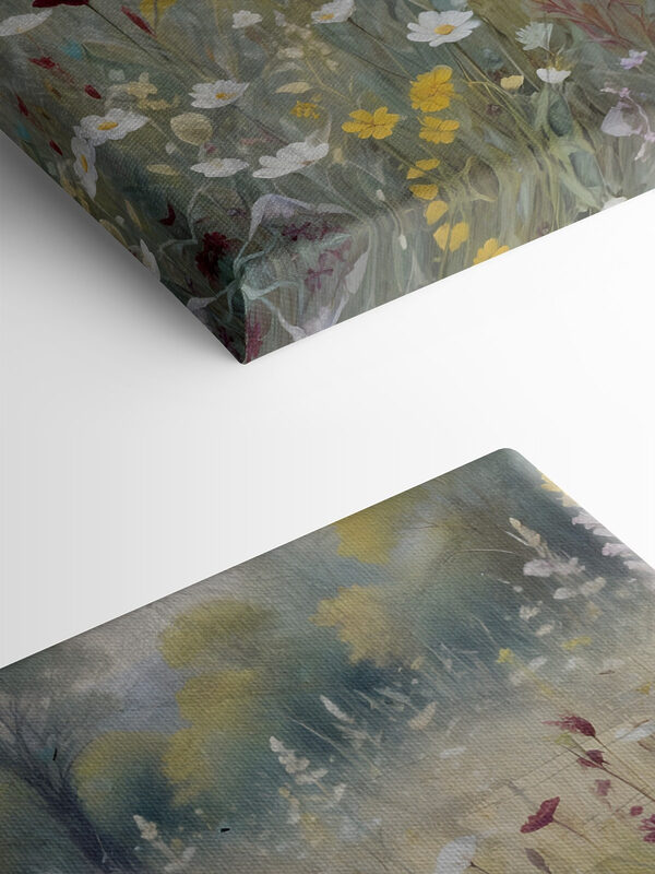 Peinture de fleurs dans un champ Peinture de fleurs dans un champ