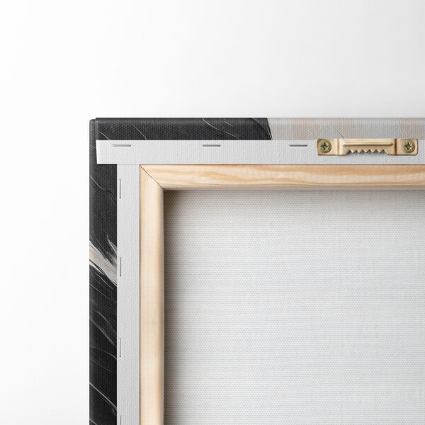 Une peinture noire et blanche Une peinture noire et blanche